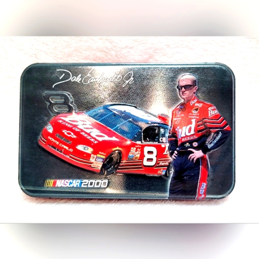 Dale Earnhardt Jr. Limited Edition NASCAR Collectible Tin w/2 Playing Card Decks